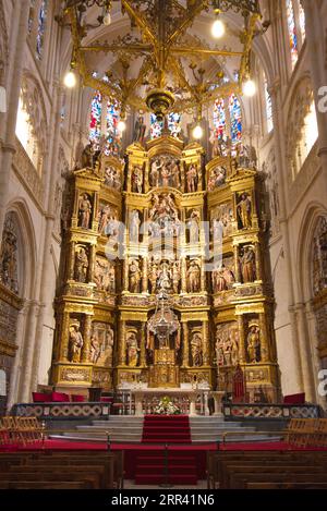 Chapelle de Mayor dans la cathédrale de Burgos. Capilla de Mayor en la catedral de Burgos Banque D'Images