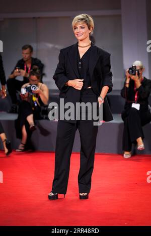 Venise, Italie. 03 septembre 2023. Micaela Ramazzotti a décerné le Prix du meilleur film en Italie 2023 lors du 80e Festival International du film de Venise le 03 septembre 2023 à Venise, en Italie. (Photo Daniele Cifala/NurPhoto) crédit : NurPhoto SRL/Alamy Live News Banque D'Images