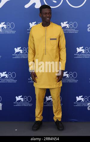 Lido Di Venezia, Italie. 06 septembre 2023. Seydou Sarr assiste à un photocall pour 'IO Capitano' au 80e Festival International du film de Venise le 06 septembre 2023 à Venise, en Italie. © photo : Cinzia Camela. Crédit : Live Media Publishing Group/Alamy Live News Banque D'Images