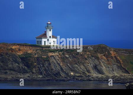 Cape Arago Phare sur la côte de l'Oregon Banque D'Images