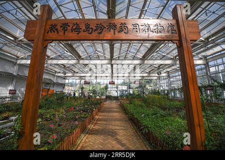 210102 -- HAIKOU, le 2 janvier 2021 -- une photo prise le 2 janvier 2021 montre le parc d'exposition des sciences et technologies agricoles tropicales de Haikou à Haikou, dans la province de Hainan du sud de la Chine. Haikou Tropical Agricultural Science and Technology Expo Park a été ouvert vendredi. CHINA-HAINAN-HAIKOU-TROPICAL AGRICULTURAL-SCIENCE TECHNOLOGY-EXPO PARK-OPEN CN PUXXIAOXU PUBLICATIONXNOTXINXCHN Banque D'Images