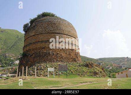 Stupa bouddhiste dans la vallée de Swat Banque D'Images