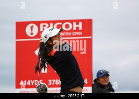 Céline Boutier, de France, a gagné sa place en équipe européenne pour 2023 matchs de la Solheim Cup qui se joueront du 22 au 24 septembre à la Finca Cortesin Banque D'Images