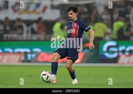 Lyon, France, 3 septembre 2023. Vitinha du PSG lors du match de Ligue 1 au Groupama Stadium, Lyon. Le crédit photo devrait se lire : Jonathan Moscrop / Sportimage Banque D'Images