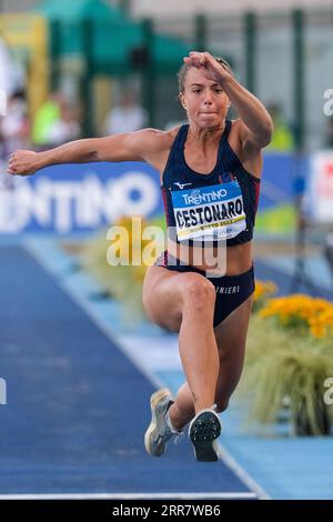 Ottavia Cestonaro (ITA) en action lors de la 59e édition du Palio della Quercia, rencontre internationale d'athlétisme au Stadio della Quercia le 06 septembre 2023 à Rovereto, trente Italie. Banque D'Images