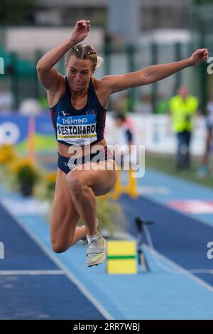 Ottavia Cestonaro (ITA) en action lors de la 59e édition du Palio della Quercia, rencontre internationale d'athlétisme au Stadio della Quercia le 06 septembre 2023 à Rovereto, trente Italie. Banque D'Images
