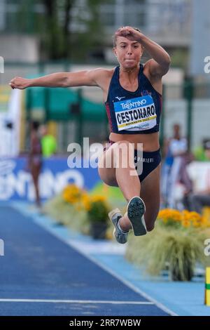 Ottavia Cestonaro (ITA) en action lors de la 59e édition du Palio della Quercia, rencontre internationale d'athlétisme au Stadio della Quercia le 06 septembre 2023 à Rovereto, trente Italie. Banque D'Images