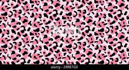 Fond Leopard motif Seamless Cheetah rose Illustration de Vecteur