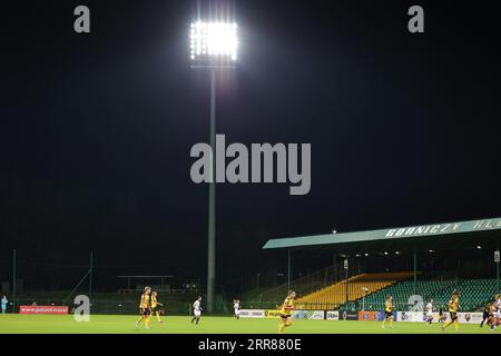 Katowice, Pologne. 06 septembre 2023. L'illustration montre un match de football entre le Royal Sporting Club Anderlecht et le GKS Katowice match de qualification de groupe avant la saison 2023-2024 de la Ligue des champions féminine le mercredi 06 septembre 2023 à Katowice, en Pologne. Crédit : Sportpix/Alamy Live News Banque D'Images