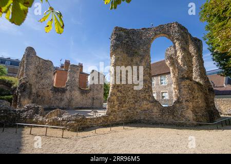 Ruines de Reading Abbey, Reading, Berkshire, Angleterre, Royaume-Uni, Europe Banque D'Images