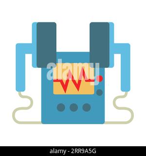 Vecteur de DEFIBRILLATEUR cardiaque Illustration de Vecteur