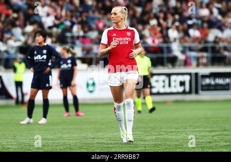 Arsenaux no 25 Stina Blackstenius lors du match de mercredi entre Arsenal WFC et Linköping FC en UEFA Women's Champions League, 1e tour du parcours de la Ligue, à Linköping Arena, Linköping, Suède. Banque D'Images