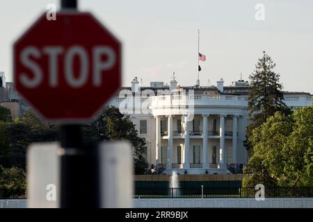 210608 -- PÉKIN, le 8 juin 2021 -- une photo prise le 20 avril 2021 montre la Maison Blanche à Washington, D.C., aux États-Unis. Xinhua Headlines : Comment l'Amérique intensifie la guerre de désinformation LiuxJie PUBLICATIONxNOTxINxCHN Banque D'Images