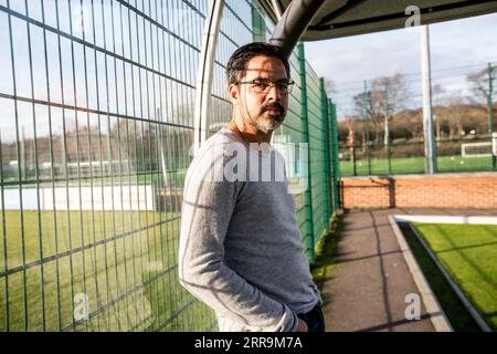 Le Manager de football David Wagner photographié à Huddersfield en 2016 Banque D'Images