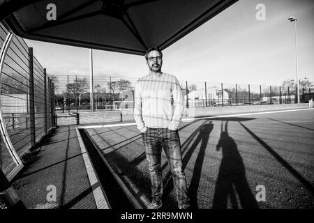 Le Manager de football David Wagner photographié à Huddersfield en 2016 Banque D'Images