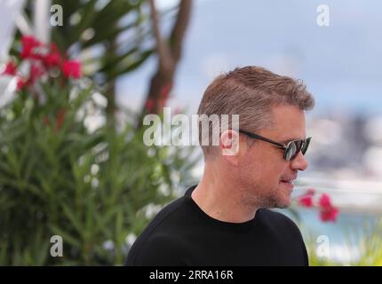 210709 -- CANNES, le 9 juillet 2021 -- l'acteur américain Matt Damon arrive pour un photocall pour le film Stillwater à la 74e édition du Festival de Cannes à Cannes, dans le sud de la France, le 9 juillet 2021. FRANCE-CANNES-FILM FESTIVAL-STILLWATER-PHOTOCALL GAOXJING PUBLICATIONXNOTXINXCHN Banque D'Images