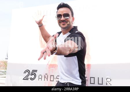 Madrid, Espagne. 07 septembre 2023. Le chanteur Luis Fonsi assiste à une présentation de sa nouvelle tournée de concerts à l'UMusic Hotel Teatro Albéniz le 07 septembre 2023 à Madrid, Espagne. (Photo Oscar Gonzalez/Sipa USA) (photo Oscar Gonzalez/Sipa USA) crédit : SIPA USA/Alamy Live News Banque D'Images