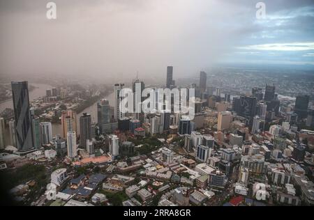 210721 -- BRISBANE, le 21 juillet 2021 -- une photo prise le 3 avril 2019 montre une vue de Brisbane, en Australie. La ville australienne de Brisbane a remporté le droit d'accueillir les Jeux olympiques d'été de 2032 lors d'un vote lors de la 138e session du CIO du Comité International Olympique le 21 juillet 2021, deux jours avant la cérémonie d'ouverture de Tokyo 2020. SP AUSTRALIE-BRISBANE-HÔTE DES JEUX OLYMPIQUES D'ÉTÉ DE 2032 BAIXXUEFEI PUBLICATIONXNOTXINXCHN Banque D'Images