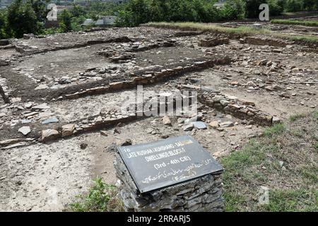 Site archéologique de Bazira au Pakistan Banque D'Images