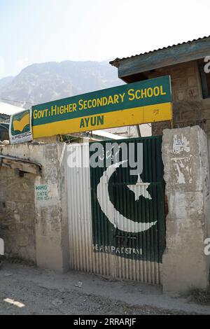 École Ayun dans le district de Chitral au Pakistan Banque D'Images