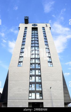 Bâtiment de logement étudiant de Novel Bridle Works, Cathedral Street, Glasgow, Écosse, Royaume-Uni, Europe Banque D'Images