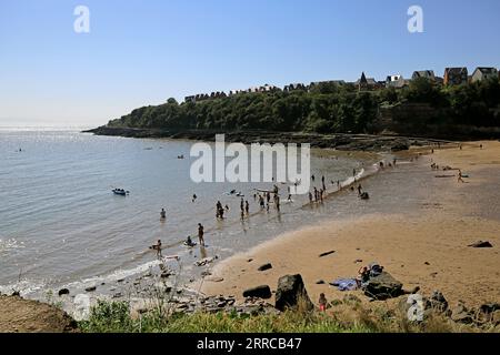 Jackson's Bay, Barry Island le jour le plus chaud de l'année, le 2023 septembre. Banque D'Images