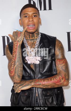 Miami, États-Unis. 06 septembre 2023. MIAMI BEACH, FLORIDE - 06 SEPTEMBRE : NLE Choppa participe aux BMI R&B/Hip-Hop Awards 2023 au LIV Nightclub à Fontainebleau Miami le 06 septembre 2023 à Miami Beach, Floride. (Photo de Rolando Rodriguez/Sipa USA) crédit : SIPA USA/Alamy Live News Banque D'Images