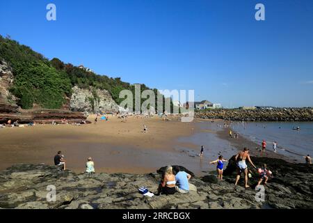 Jackson's Bay, Barry Island le jour le plus chaud de l'année. Sept. 2023 Banque D'Images