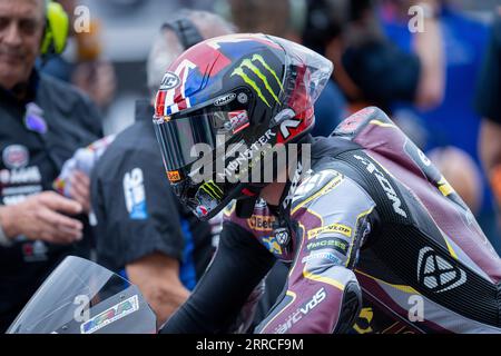 Barcelone, Espagne. 3 Sep, 2023 Race Day.moto 2 Sam Lowes (22) de Marc VDS Racing Team lors du MotoGP Gran Premi Monster Energy de Catalunya.MotoGP 1-2-3 septembre 2023, au circuit de Barcelona-Catalunya à Barcelone, Espagne. Banque D'Images