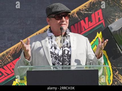 Los Angeles, États-Unis. 07 septembre 2023. Le créateur de TMNT Kevin Eastman à la cérémonie de main et empreinte des Tortues Ninja Teenage mutant Ninja dans le ciment qui s'est tenue au TCL Chinese Theatre à Hollywood, CA le jeudi, ?September 7, 2023. (Photo de Sthanlee B. Mirador/Sipa USA) crédit : SIPA USA/Alamy Live News Banque D'Images