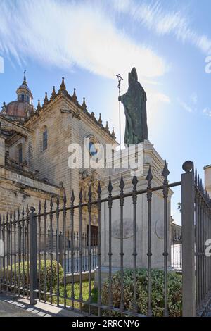 Jerez de la Frontera, Espagne - 7 septembre 2023 : hommage de l'Église au Pape Jean-Paul II à Jerez de la Frontera en Andalousie Espagne Banque D'Images