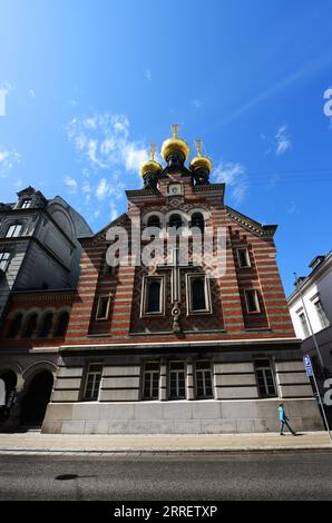 Le St. Église Alexandre Nevsky sur Bredgade , Copenhague, Danemark. Banque D'Images