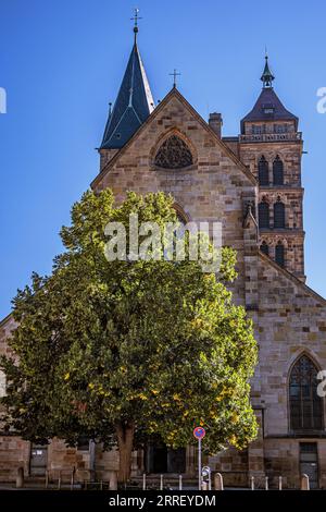 BADEN-WUERTTEMBERG : ESSLINGEN AM NECKAR - EGLISE PAROISSIALE ST. DIONYSIUS Banque D'Images