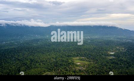 220321 -- BANGKOK, mars. 21, 2022 -- une photo aérienne prise le 21 mars 2022 montre des forêts dans le parc national de Khao Yai, en Thaïlande. Le parc national de Khao Yai est le premier parc national en Thaïlande, avec une superficie totale d'environ 2 168 kilomètres carrés. La Journée internationale des forêts est célébrée chaque année le 21 mars. THAÏLANDE-KHAO YAI PARC NATIONAL-VUE AÉRIENNE WANGXTENG PUBLICATIONXNOTXINXCHN Banque D'Images