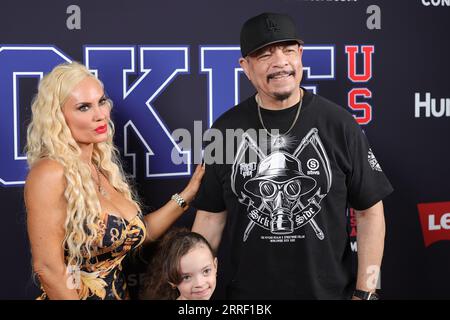 NY, États-Unis. 6 septembre 2023. Iron 23, New York, États-Unis, 06 septembre 2023 - (G-D) Coco Austin, Chanel Nicole Marrow et Ice-T assistent au 13e défilé annuel Rookie USA à Iron 23 le 06 septembre 2023 à New York. Photo : Luiz Rampelotto/EuropaNewswire (image de crédit : © Luiz Rampelotto/ZUMA Press Wire) USAGE ÉDITORIAL SEULEMENT! Non destiné à UN USAGE commercial ! Banque D'Images