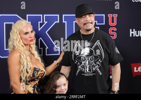 New York. 06 septembre 2023. Iron 23, New York, États-Unis, 06 septembre 2023 - (G-D) Coco Austin, Chanel Nicole Marrow et Ice-T assistent au 13e défilé annuel Rookie USA à Iron 23 le 06 septembre 2023 à New York. Crédit : Luiz Rampelotto/EuropaNewswire/dpa/Alamy Live News Banque D'Images