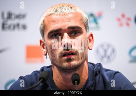 Paris, France. 06 septembre 2023. Antoine Griezmann, de France, lors de la séance d’entraînement pour le match de qualification de l’Euro 2024, groupe B, entre la France et l’Irlande, jouera au Parc des Prices Stadium le 6 septembre à Paris, France. (Photo Matthieu Mirville/Pressinphoto/Icon Sport) crédit : PRESSINPHOTO SPORTS AGENCY/Alamy Live News Banque D'Images