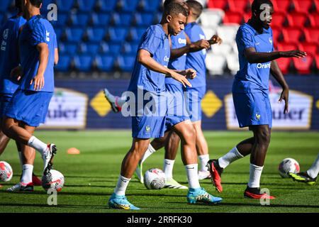 Paris, France. 06 septembre 2023. Kylian Mbappe, de France, lors de la séance d’entraînement pour le match de qualification de l’Euro 2024, groupe B, entre la France et l’Irlande, jouera au Parc des Prices Stadium le 6 septembre à Paris, France. (Photo Matthieu Mirville/Pressinphoto/Icon Sport) crédit : PRESSINPHOTO SPORTS AGENCY/Alamy Live News Banque D'Images