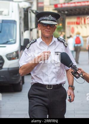 Londres, Royaume-Uni. Septembre 08 2023. Mark Rowley, commissaire de police de Metropolis, est vu à Westminster comme il apparaît sur LBC..Credit : Tayfun Salci / Alamy Live News Banque D'Images