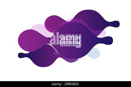 Le fluide façonne le fond abstrait de l'écoulement de liquide Illustration de Vecteur