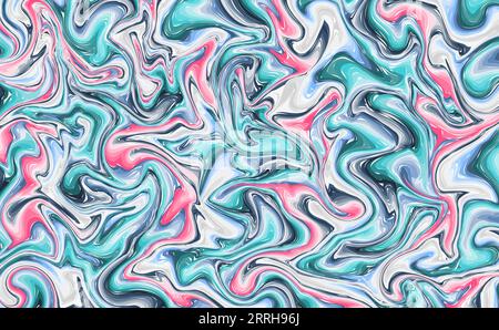Fond abstrait de texture fluide de marbre de peinture liquide Illustration de Vecteur