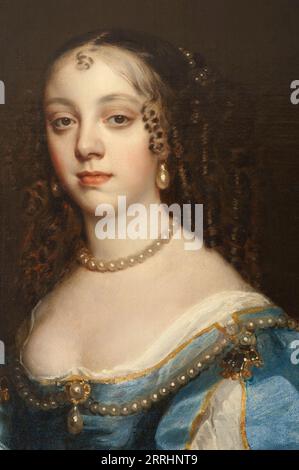 Catherine (1638-1705), duchesse de Branganza, princesse de Portugal, reine d'Angleterre, mariée à Charles II d'Angleterre, 17e siècle. Banque D'Images