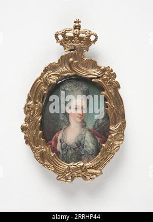 Juliana Maria de Brunswick-Wolfenbüttel (1729-1796), reine de Danemark et de Norvège, c18ème siècle. Banque D'Images