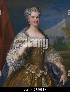 Portrait de Marie Leszczynska (1703-1768), reine de France, 18e siècle. Banque D'Images