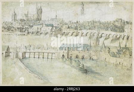 Ville d'Angers, 1600-1650. Banque D'Images