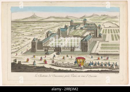 Vue du CH&#xe2;teau de Vincennes, 1745-1775. Banque D'Images