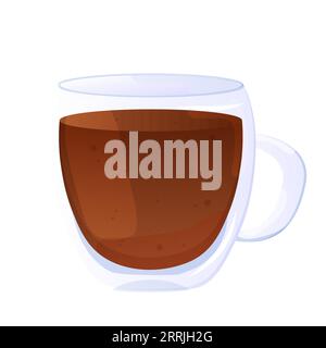 mug avec thé. boisson chaude hivernale. Mignon mug Vector illustration Illustration de Vecteur