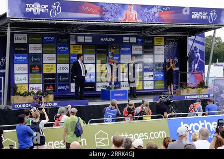 Tour of Britain 2023 - étape 6 - vainqueur d'étape, Danny Van Poppel, (BORA - hansgrohe) Banque D'Images