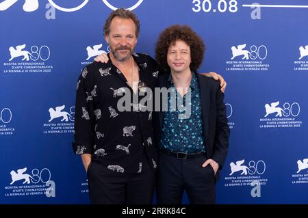 Peter Sarsgaard und Michel Franco beim Photocall zum Kinofilm 'Memory' auf der Biennale di Venezia 2023 / 80. Internationale Filmfestspiele von Venedig im Palazzo del Casino. Venedig, 08.09.2013 Banque D'Images