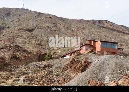 Tenerife, îles Canaries, parc national Pico del Teide, téléphérique, Teleferico del Teide, station de vallée Banque D'Images